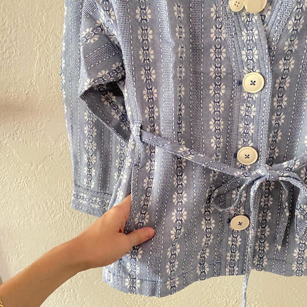 Madewell Floral Jacquard Tie-Waist Jacket - Picture 3 of 9
